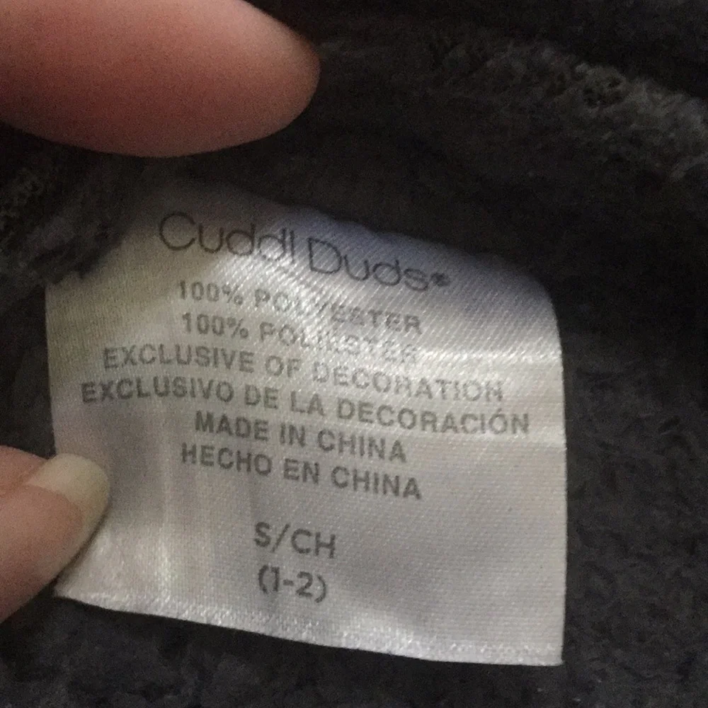 Cuddl Duds Boys Buffalo Check Fleece Slippers